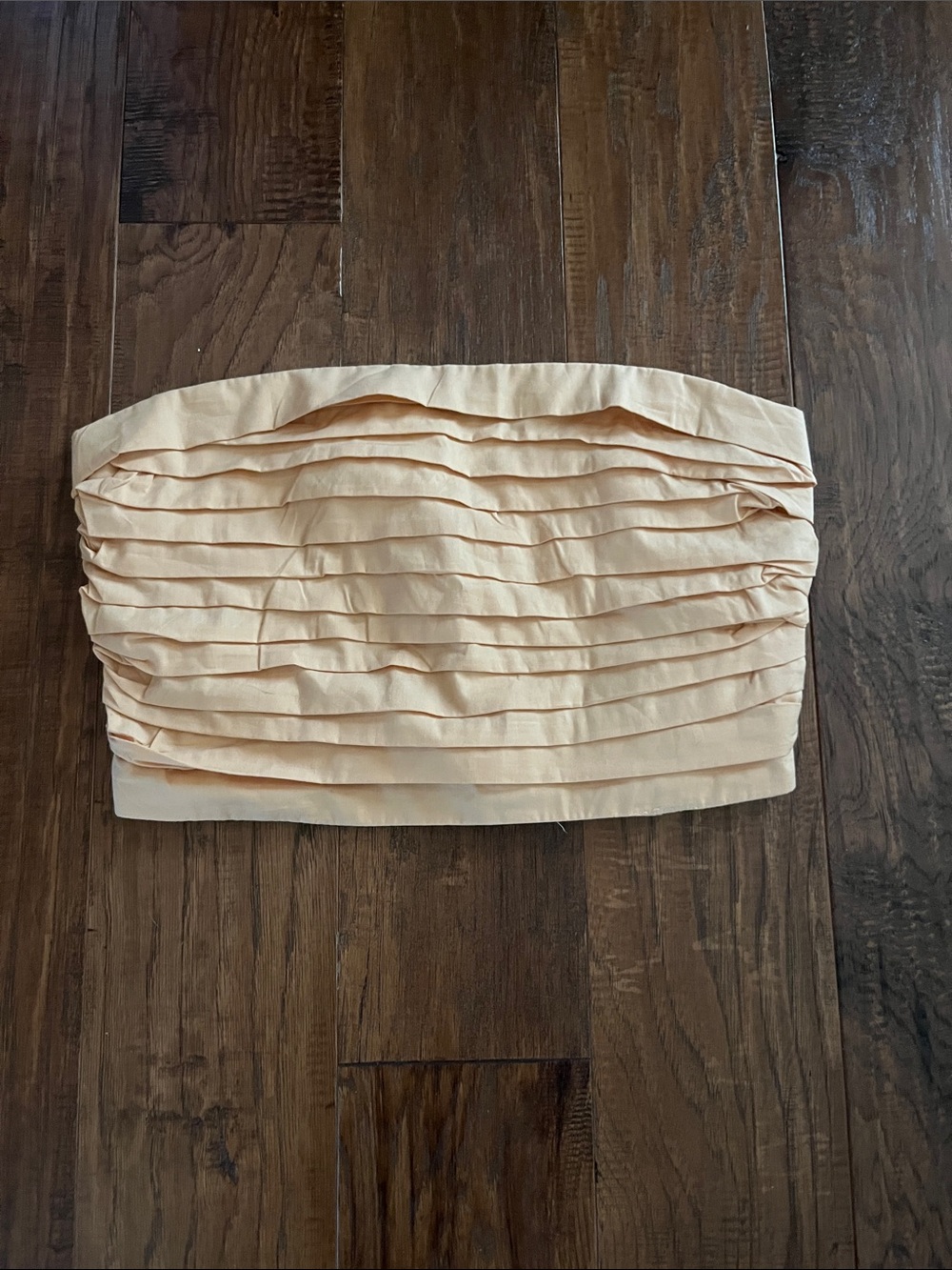 Abercrombie & Fitch Peach Smocked back Strapless Top Medium